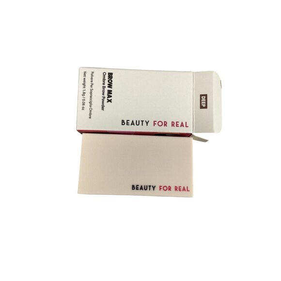 Beauty For Real Brow Max Deep Shade Brow Defining Powder With Brush & Mirror new - Picture 3 of 6